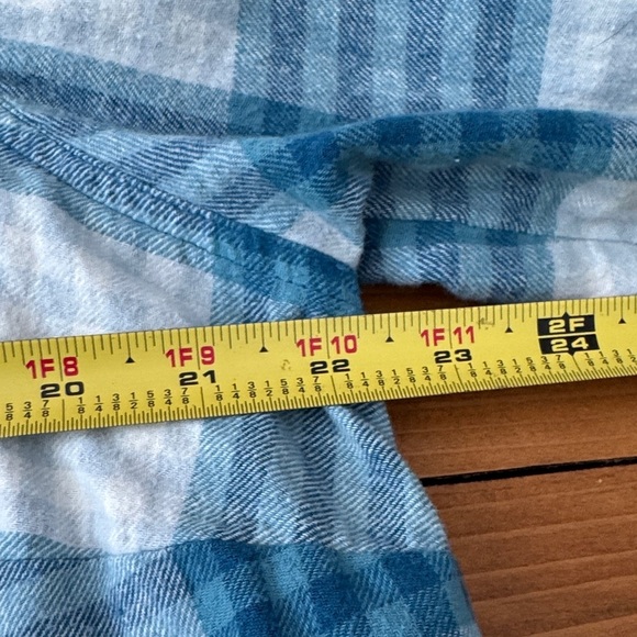 SO Blue and White Plaid Kids Button Down Shirt - Picture 5 of 10